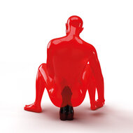 All Black Steroid - The Diver - Dildo - 34,5 x 11,5 cm - Zwart