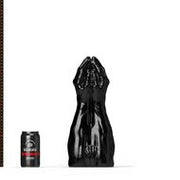 All Black Steroid - The Diver - Dildo - 34,5 x 11,5 cm - Zwart