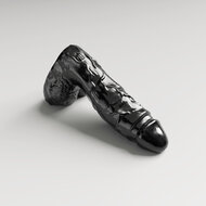 All Black Steroid - Racket - Dildo - 34 x  9,7 cm - Zwart