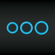 Firefly - Halo - Cockring - Glow-in-the Dark Blauw - Diameter 50 mm