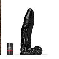 All Black Steroid - The Referee Dildo - 45 x 9,5 cm - Zwart