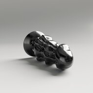 All Black Steroid - The Rally - Dildo - 28 x 11,4 cm - Zwart