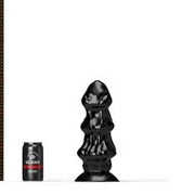 All Black Steroid - The Rally - Dildo - 28 x 11,4 cm - Zwart