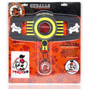Oxballs - Tail Handler Show Tail - Buttplug met Hondenstaart - Zwart/ Geel