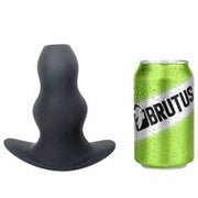 Brutus - Buttplug - Holle Buttplug - Ergo Bum - Silicone Tunnel Plug - Zwart - Maat XL