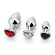 Brutus - Buttplug - Set met Aluminium Buttplugs met kristal