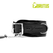 Brutus - Lederen Collar - Tuigleer - Zwart