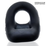 Oxballs - 360 - Cockring En Ball Sling - Night Edition - Mat Zwart