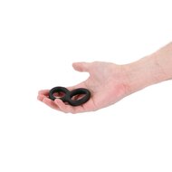 Pipedream - Renegade - Twofold - Dubbele Siliconen Cockring - Zwart