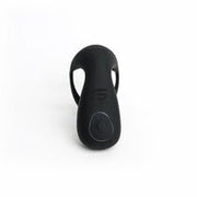 MOTOVibe - Pulse - Vibrerende Cockring met Ball Stretcher en Tickler - Zwart