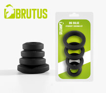 Brutus - Big Bulge - Siliconen Cockring Set met 4 verschillende maten - HyperSoft Silicone Cockring Set
