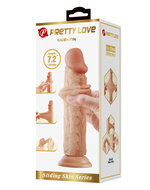 Pretty Love - Quentin - Sliding Skin Realistische Dildo 18.4 cm - Lichte Huidskleur