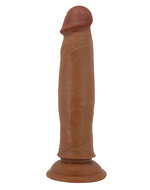 Pretty Love - Keon - Realistische Sliding Skin Dildo - 21.4 cm - Bruine Huidskleur