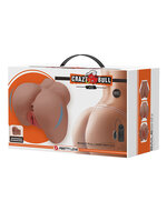 Crazy Bull - Mila - Vibrerende Masturbator met Twee Ingangen - Medium Huidskleur