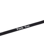 Rimba - Halsband - Collar Met Tekst - FUCK TOY - Siliconen - Zwart