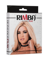 Rimba - Halsband - Collar Met Tekst - FUCK TOY - Siliconen - Zwart