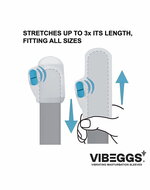 VIBEGGS - Twisty Tongues - Vibrerende Masturbatie Sleeve en Vinger Vibrator - Wit
