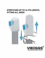 VIBEGGS - Ribs Delight - Vibrerende Masturbatie Sleeve en Vinger Vibrator - Wit