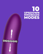 Intoyou - Sendel - Rabbit Vibrator met Bewegende Kralenring en App Control - Paars