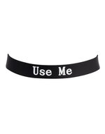 Rimba - Halsband - Collar Met Tekst - USE ME - Siliconen - Zwart