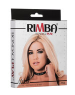 Rimba - Halsband - Collar Met Tekst - CUM SLUT - Siliconen - Zwart