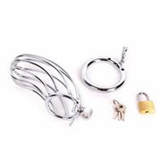 Kiotos Bizarre - Bird Cage Chastity Cage - Metalen Kuisheidskooi - Peniskooi met Slotjes