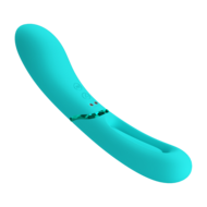 Pretty Love - Romance Lexie - Vibrator met Wiebelend Tongetje - Turquoise