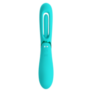 Pretty Love - Romance Lexie - Vibrator met Wiebelend Tongetje - Turquoise