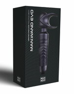 ManWan - Man.Wand EVO - Oplaadbare Masturbator en Wand Vibrator - Black Plum
