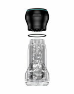 Kiiroo - Feel Pocket Stroker Crystal en Powerblow Combo - Zwart/Transparant