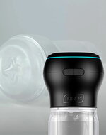Kiiroo - Feel Pocket Stroker Crystal en Powerblow Combo - Zwart/Transparant