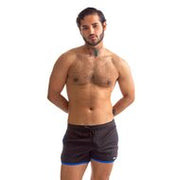 665 - Rally Shorts - Zwart/Blauw - Maat 2XL