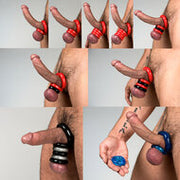 Sport Fucker - Boner Kit  - Cockring En Ballstretcher - Rood