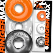 Oxballs - Ringer MAX - Cockring - 3 stuks - Transparant/Metallic/Oranje
