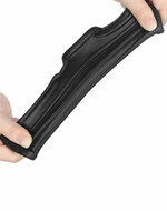 LoveToy - Ridge Knights Ring - Vibrerende Penis en Scrotum Sleeve - diameter 2.8 cm - Zwart