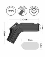 LoveToy - Ridge Knights Ring - Vibrerende Penis en Scrotum Sleeve - diameter 2.8 cm - Zwart