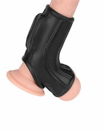 LoveToy - Ridge Knights Ring - Vibrerende Penis en Scrotum Sleeve - diameter 2.8 cm - Zwart