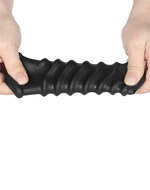 LoveToy - Spiral Knights Ring - Vibrerende Penis Sleeve - diameter 3.7 cm - Zwart