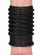 LoveToy - Spiral Knights Ring - Vibrerende Penis Sleeve - diameter 3.7 cm - Zwart
