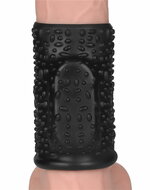 LoveToy - Drip Knights Ring - Vibrerende Penis Sleeve - diameter 3.7 cm - Zwart