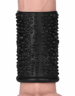 LoveToy - Drip Knights Ring - Vibrerende Penis Sleeve - diameter 3.7 cm - Zwart
