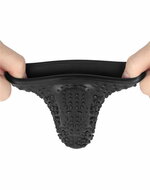 LoveToy - Drip Knights Ring - Vibrerende Penis Sleeve - diameter 3.7 cm - Zwart