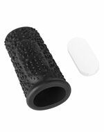 LoveToy - Drip Knights Ring - Vibrerende Penis Sleeve - diameter 3.7 cm - Zwart