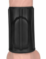 LoveToy - Ridge Knights Ring - Vibrerende Penis Sleeve - diameter 3.7 cm - Zwart