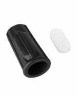 LoveToy - Ridge Knights Ring - Vibrerende Penis Sleeve - diameter 3.7 cm - Zwart