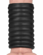 LoveToy - Wave Knights Ring - Vibrerende Penis Sleeve - diameter 3.7 cm - Zwart