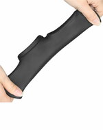 LoveToy - Silk Knights Ring - Vibrerende Penis en Scrotum Sleeve - diameter 2.8 cm - Zwart