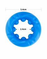 LoveToy - Pinnacle Pro - Ridge Bump Ball Stretcher Cockring - Blauw