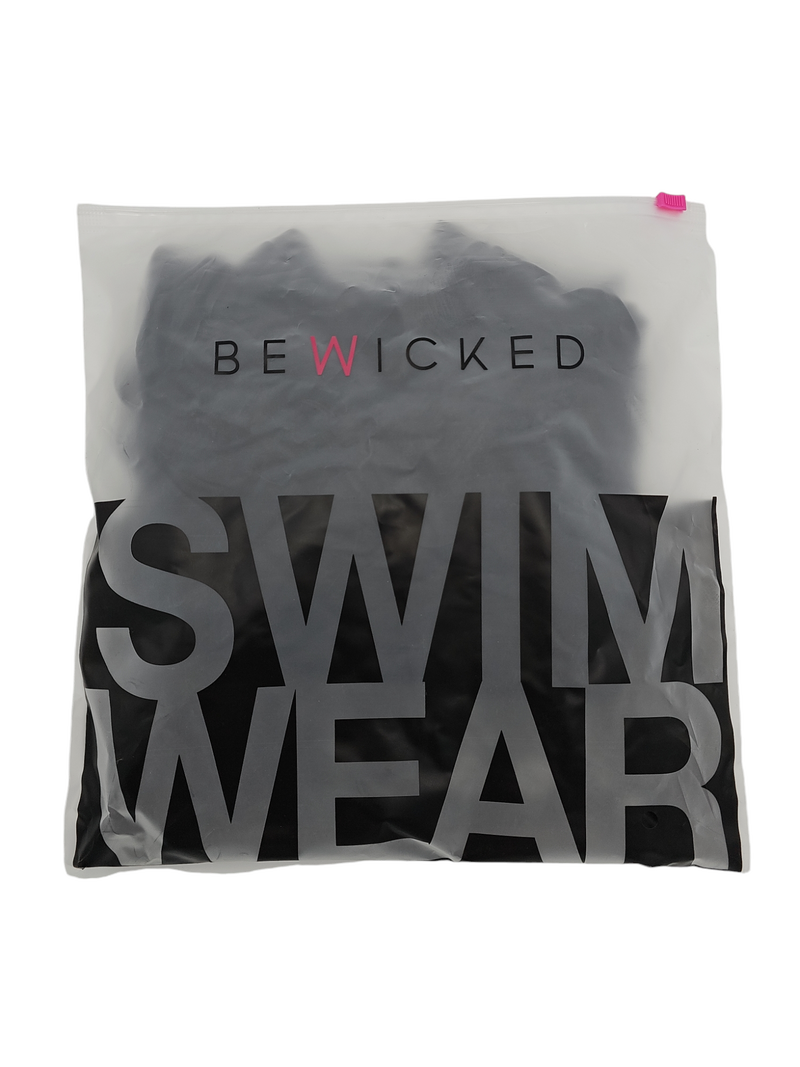 Be Wicked - Rowen - Asymmetrisch One-shoulder Badpak - Zwart