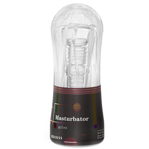 Cup Masturbator - Zwart/Transparant-Erotiekvoordeel.nl